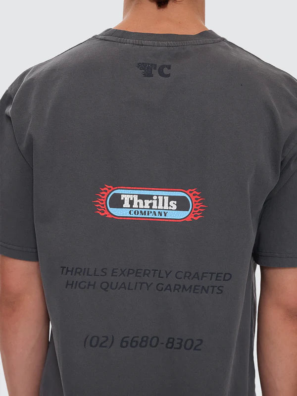 Thrills Beginning Anarchy Oversize Fit Tee - Merch Black