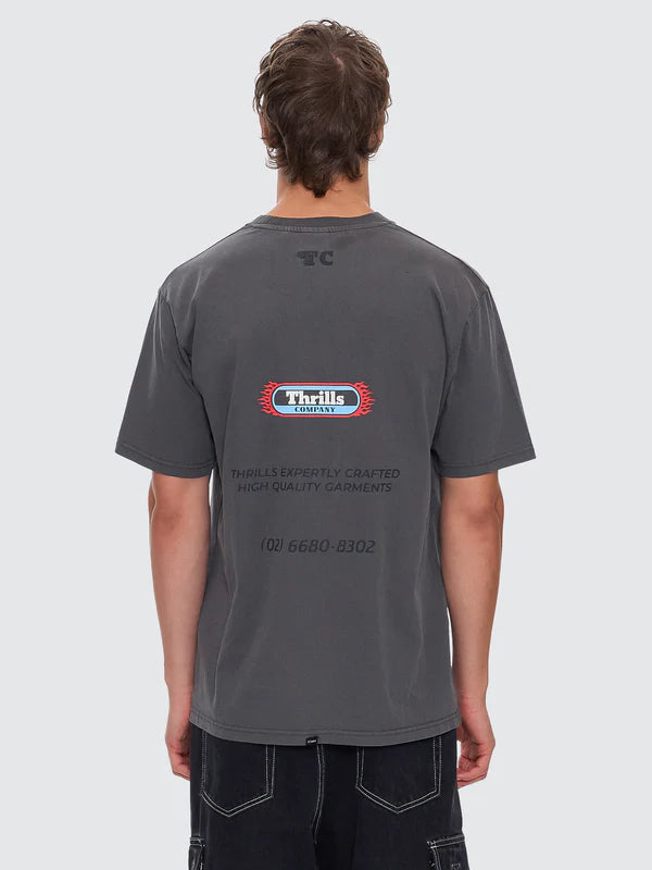 Thrills Beginning Anarchy Oversize Fit Tee - Merch Black