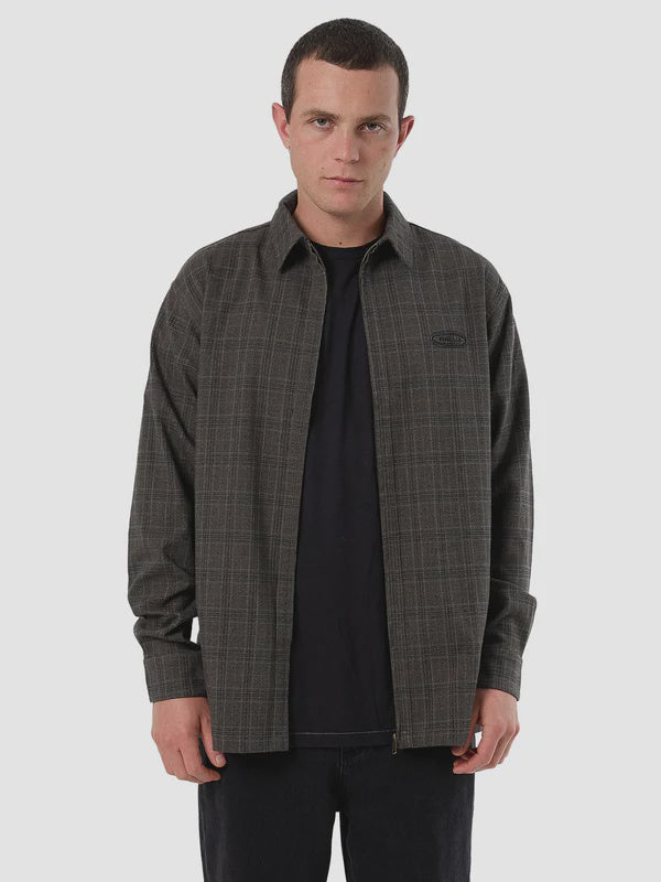 Thrills Jacob Long Sleeve Zip Jacket - Black