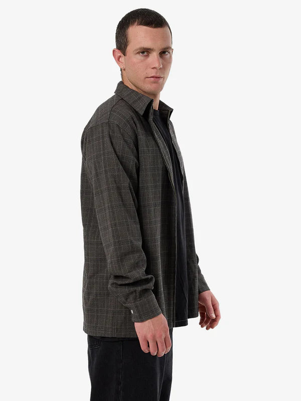 Thrills Jacob Long Sleeve Zip Jacket - Black