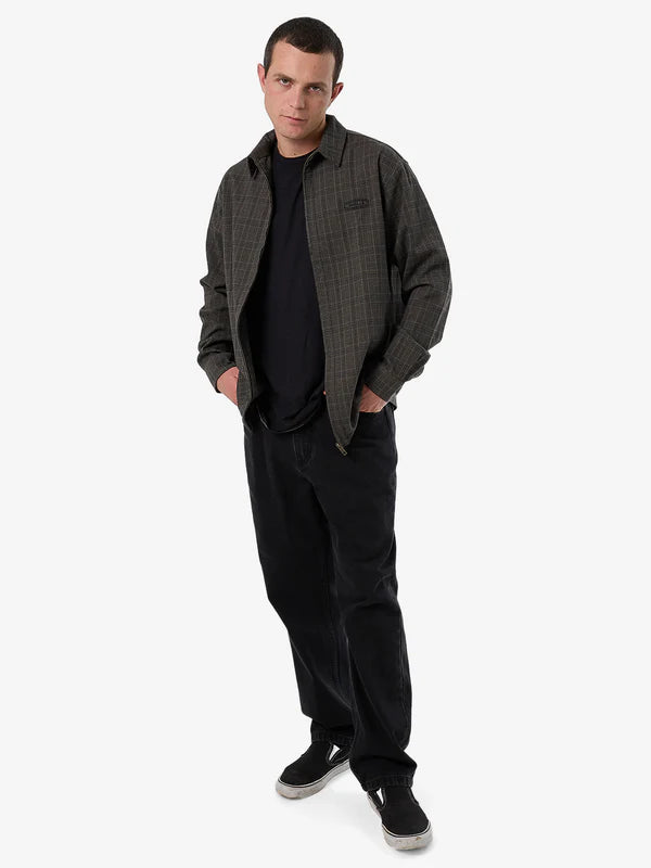 Thrills Jacob Long Sleeve Zip Jacket - Black