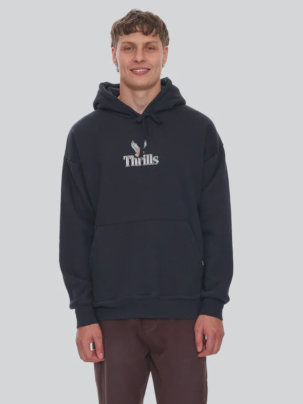 Thrills Strength & Glory Slouch Pull On Hood - Twilight Black