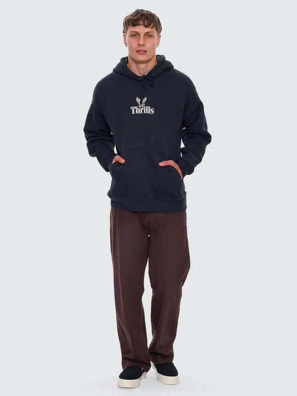 Thrills Strength & Glory Slouch Pull On Hood - Twilight Black