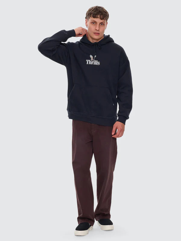 Thrills Strength & Glory Slouch Pull On Hood - Twilight Black