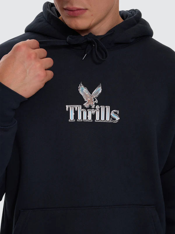 Thrills Strength & Glory Slouch Pull On Hood - Twilight Black