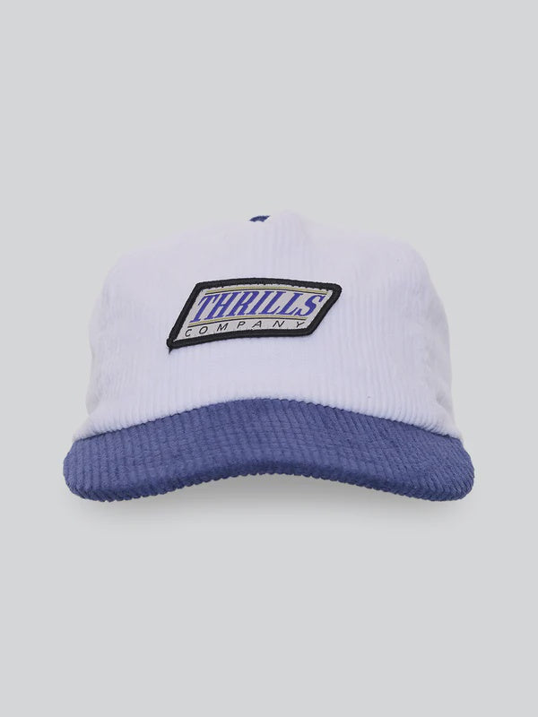Thrills When It Hits Your Lips 5 Panel Cap - White/Blue