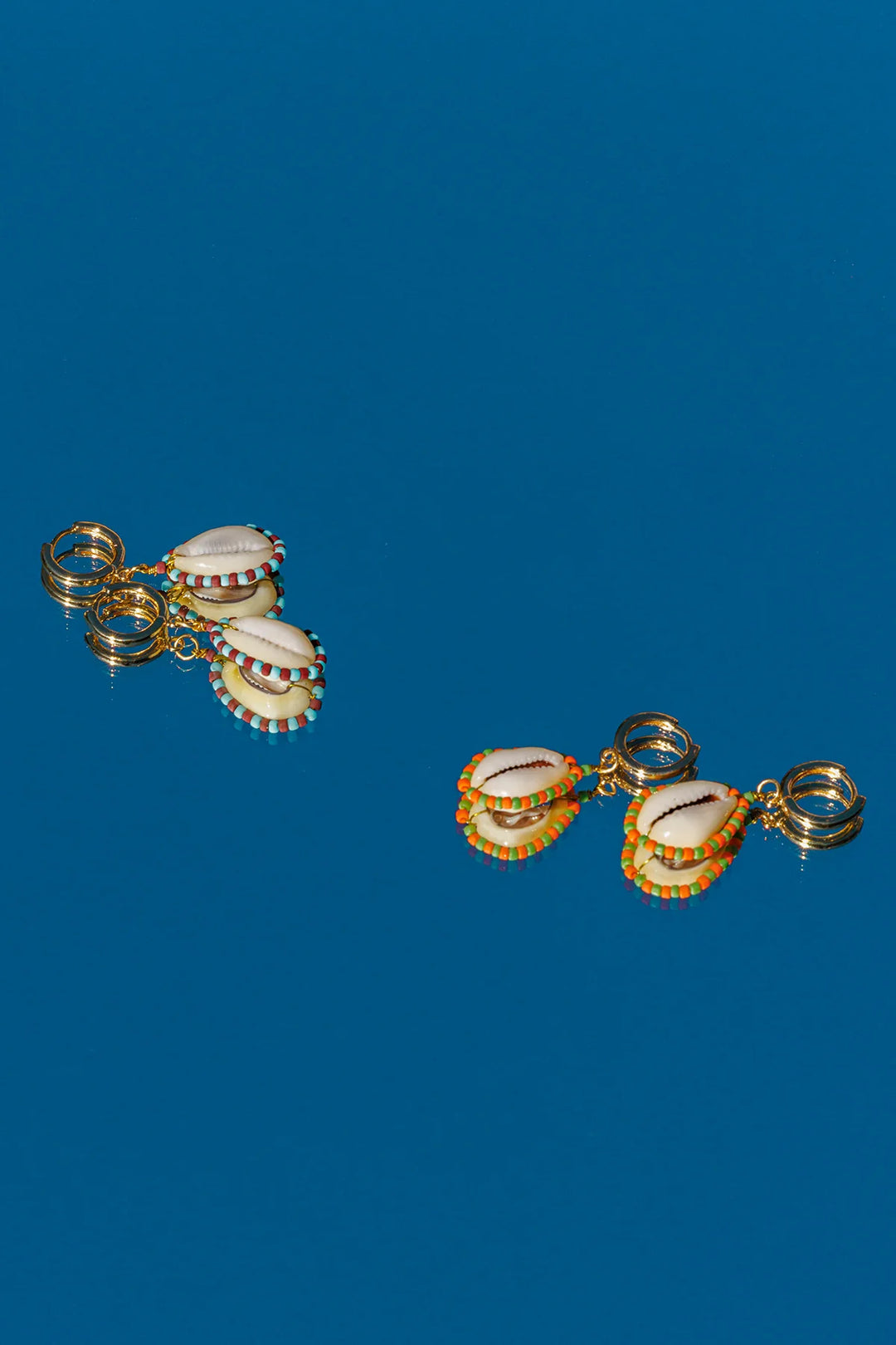 The Wolf Gang Bibi Earring- Brown/Aqua