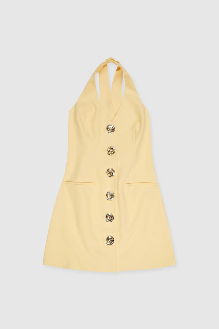 The Wolf Gang Irida Vest Dress - Butter