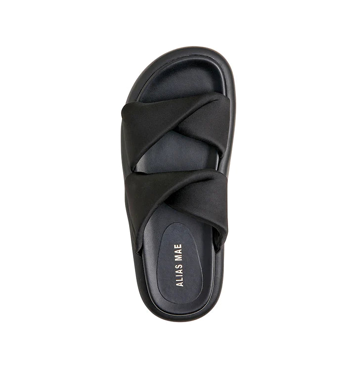 Alias Mae Therese Slide- Black Satin