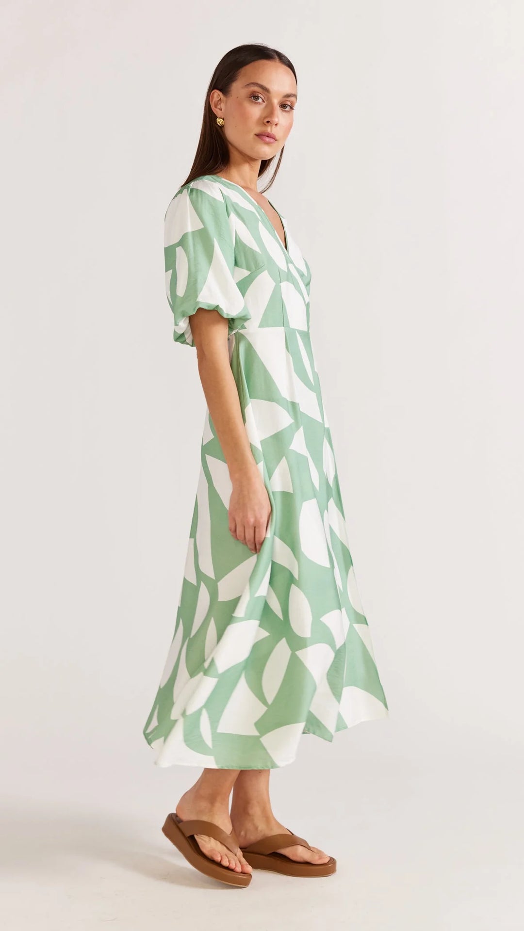 Staple The Label Lara Wrap Midi Dress - Spearmint