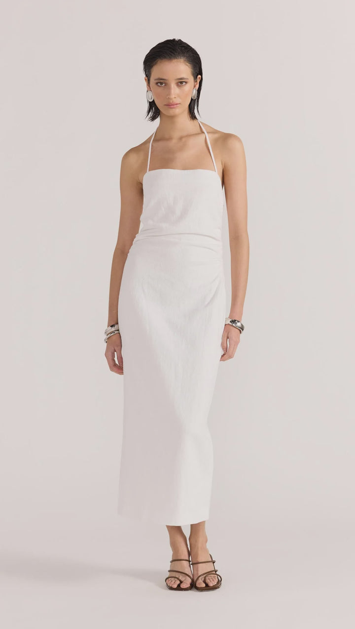 Staple The Label Athena Halter Midi Dress - White