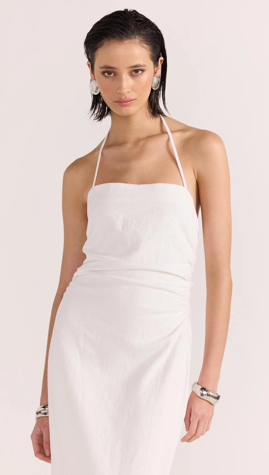 Staple The Label Athena Halter Midi Dress - White