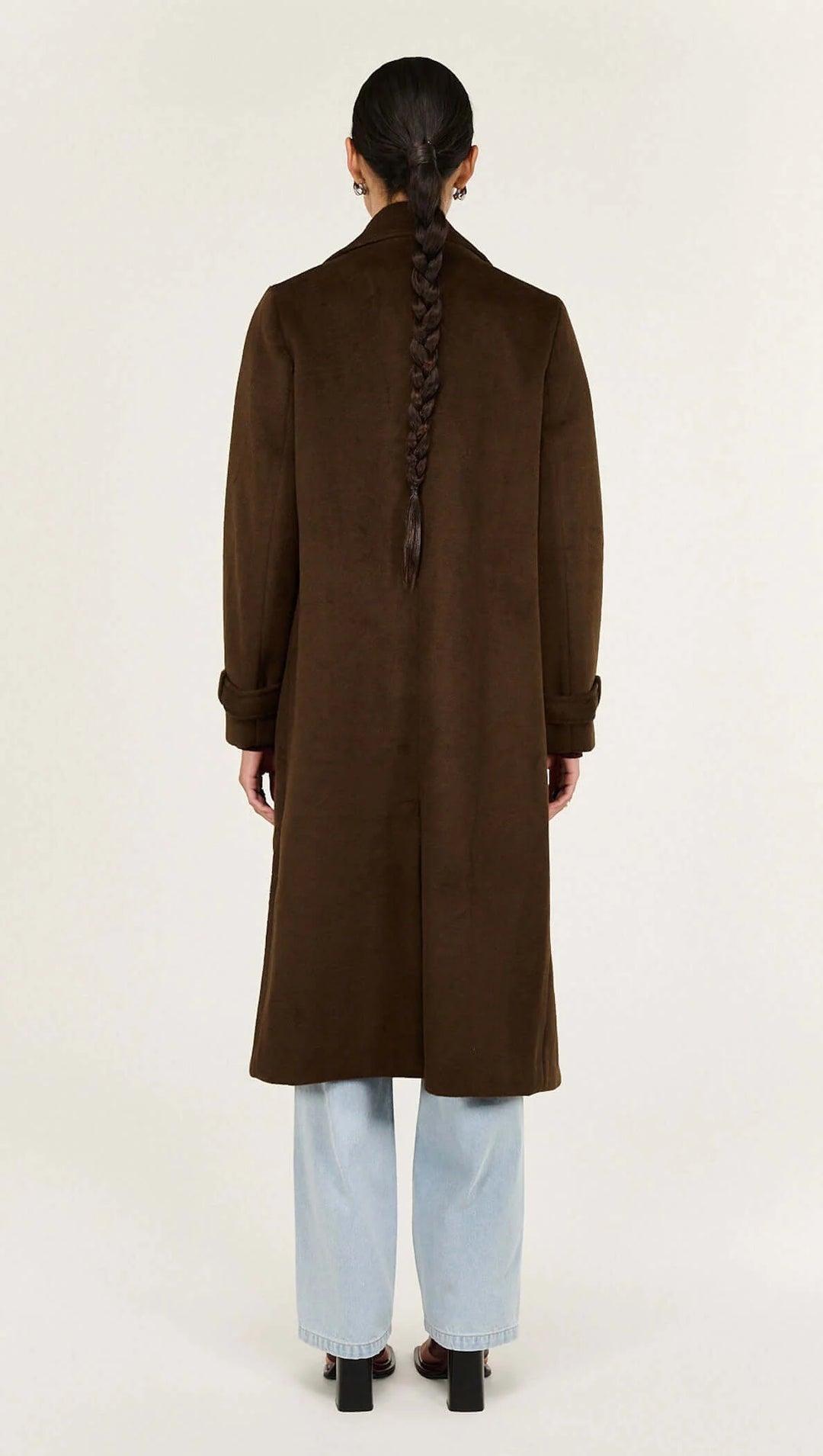 Staple The Label Irena Coat - Chocolate