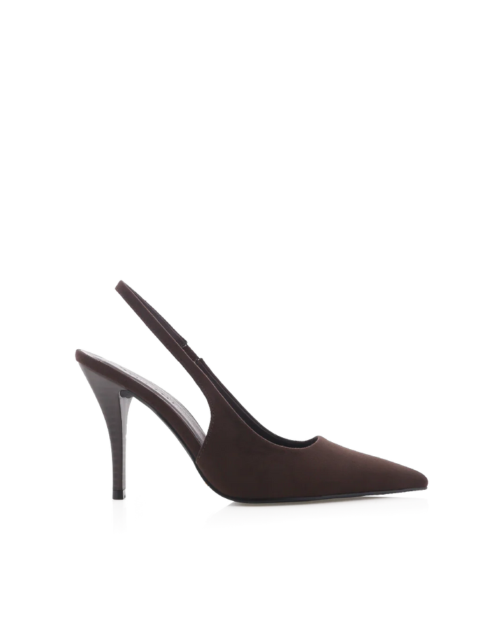 Billini Valasca Heel-Dark Cacao Suede