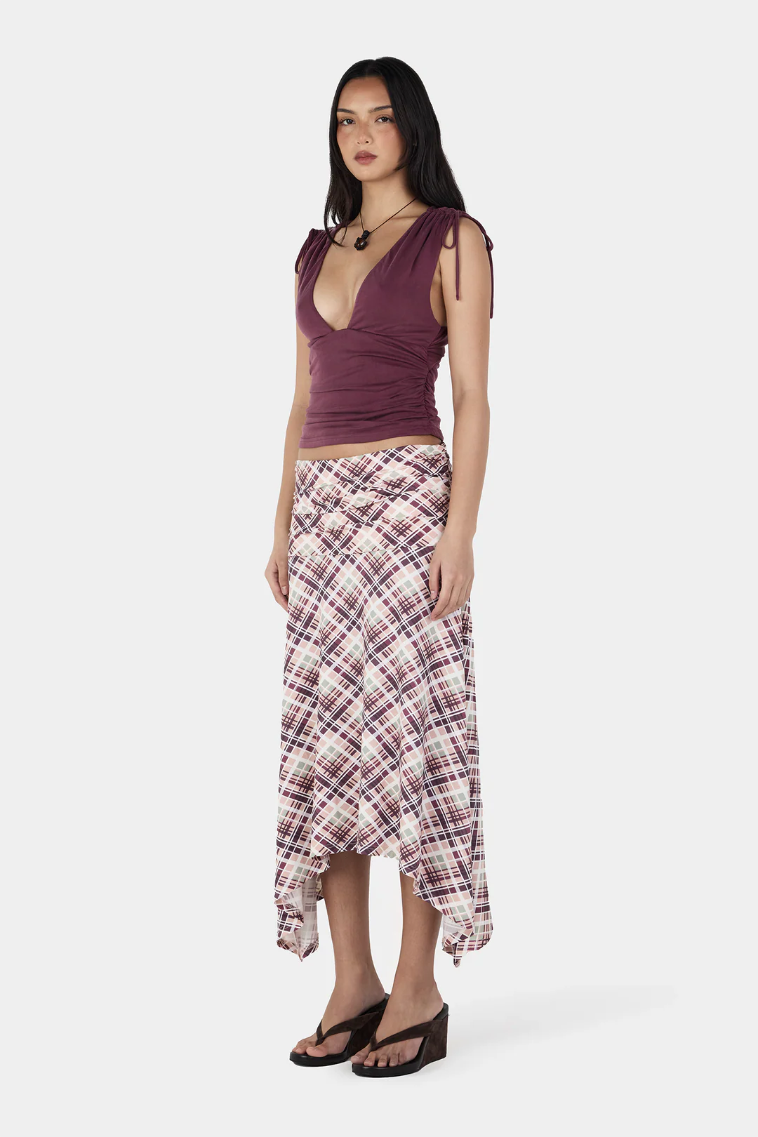 Ownley Valencia Top - Plum