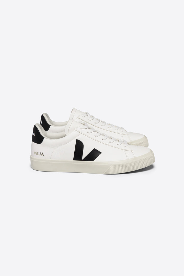 Veja Campo Chromefree Leather Sneaker - Extra White Black