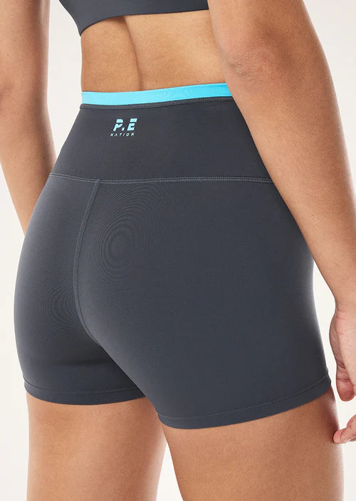 P.E Nation Vita 2.5" Bike Short-Marine Blue/Turquoise