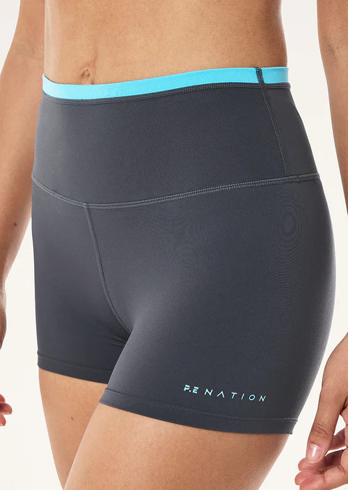 P.E Nation Vita 2.5" Bike Short-Marine Blue/Turquoise