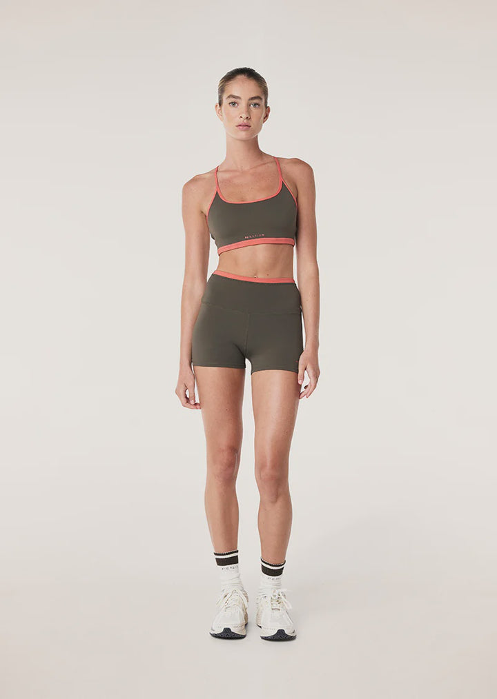 P.E Nation Vita 2.5' Bike Short - Tarmac/Brick Red