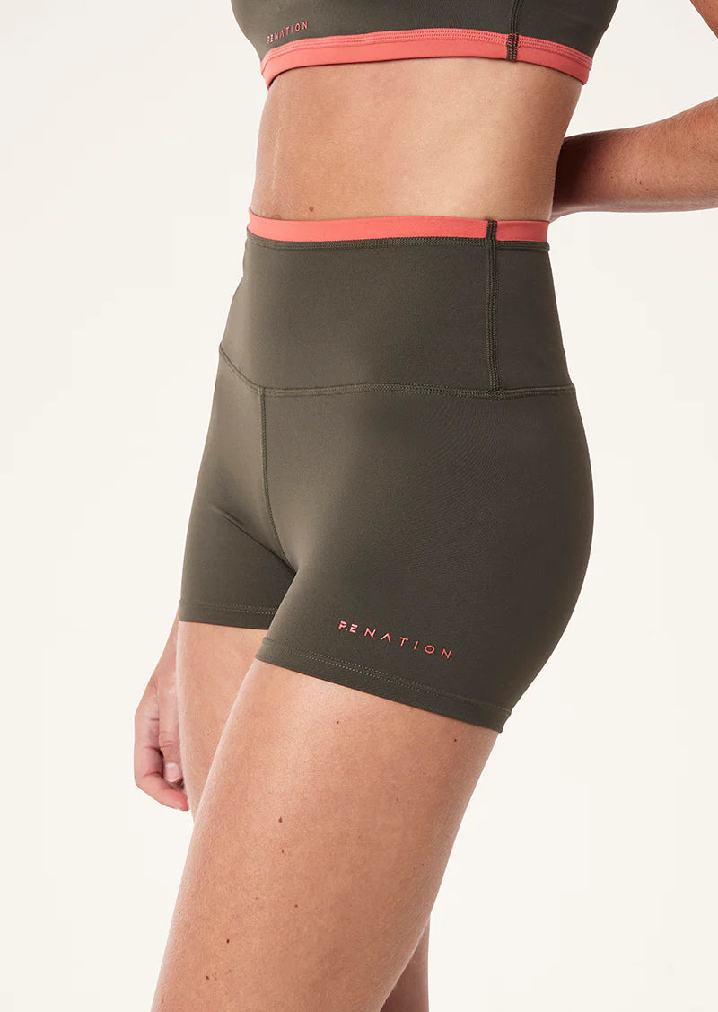 P.E Nation Vita 2.5' Bike Short - Tarmac/Brick Red