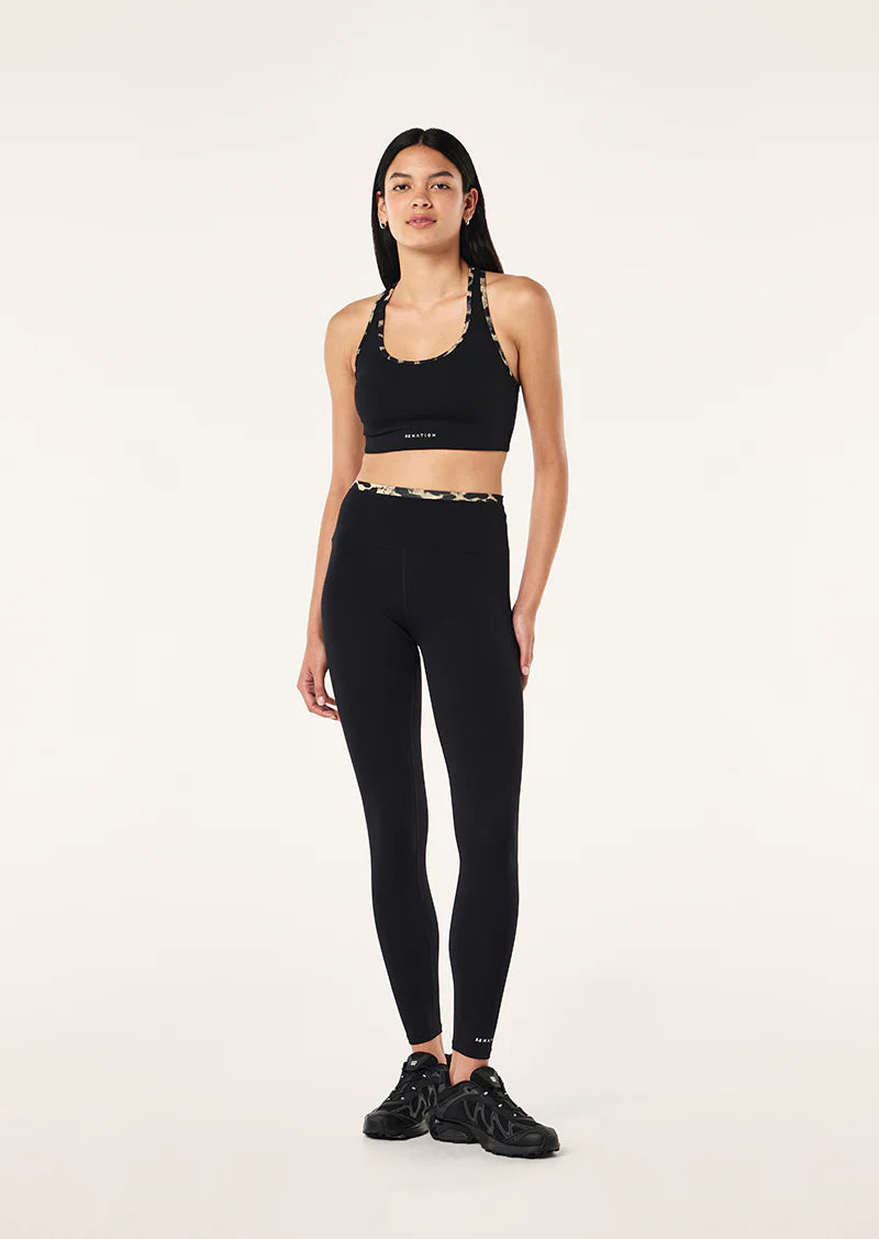 P.E Nation Vita Full Length Legging - Black/Leopard