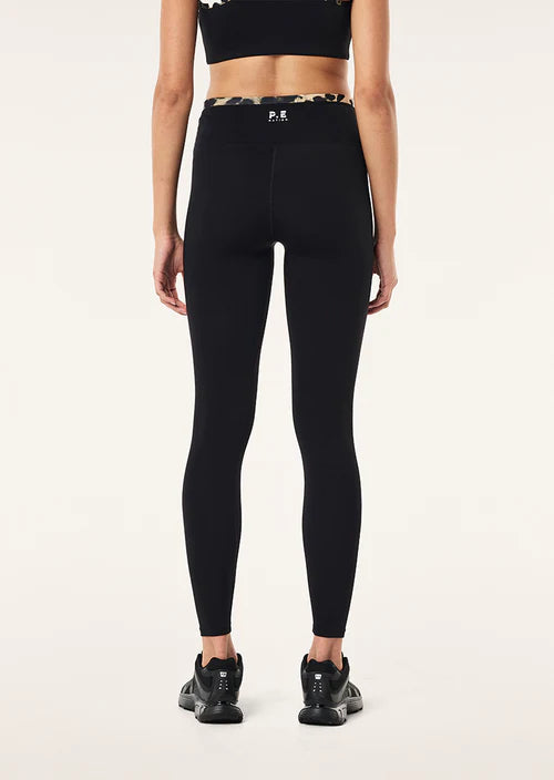 P.E Nation Vita Full Length Legging - Black/Leopard