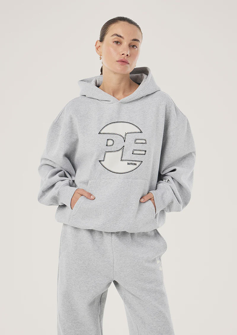 P.E Nation Voltage Hoodie - Mid Grey Marle