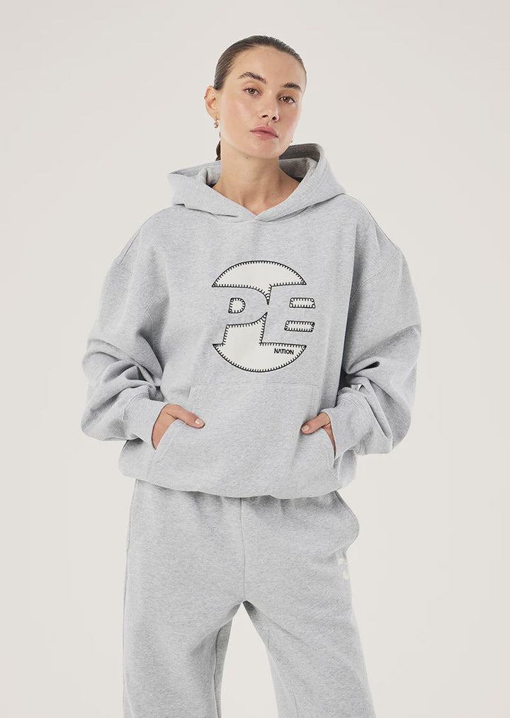 P.E Nation Voltage Hoodie - Mid Grey Marle