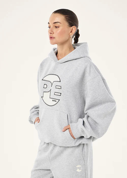 P.E Nation Voltage Hoodie - Mid Grey Marle