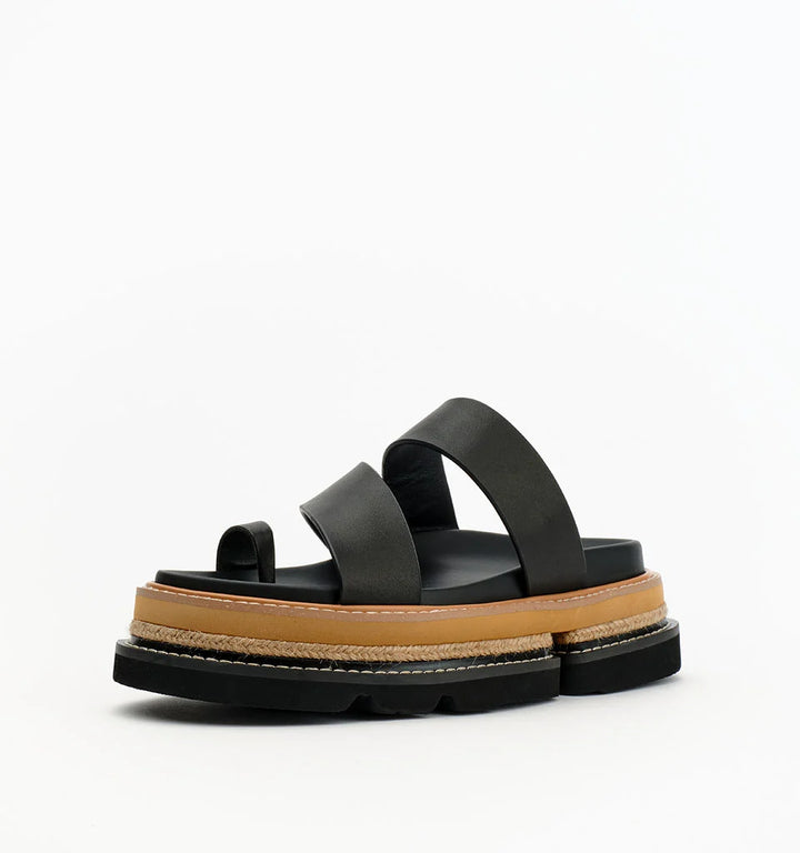 Alias Mae Vanna Slide - Black Leather