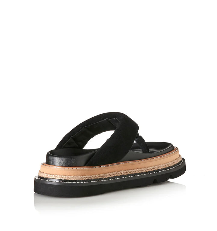Alias Mae Vedi Thong Slide - Black Suede