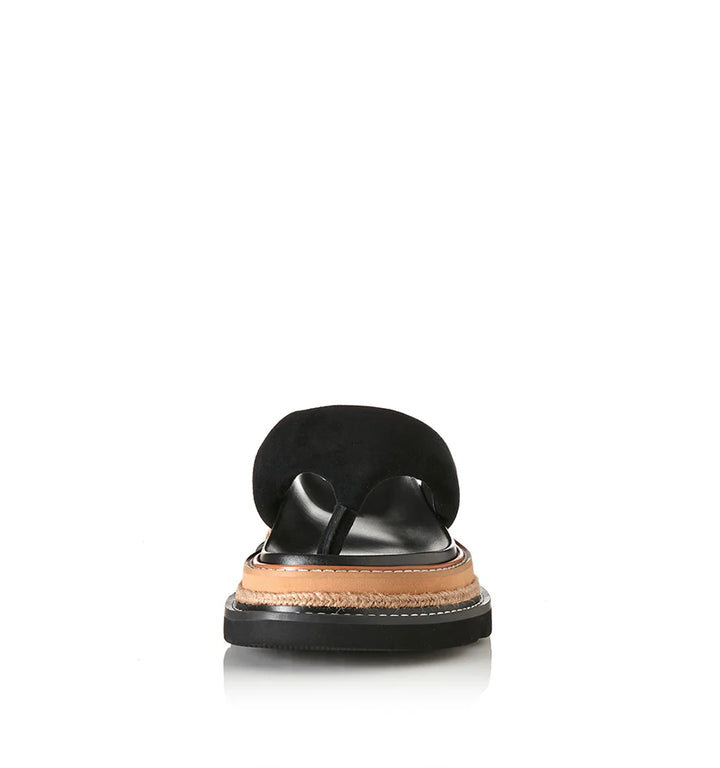 Alias Mae Vedi Thong Slide - Black Suede