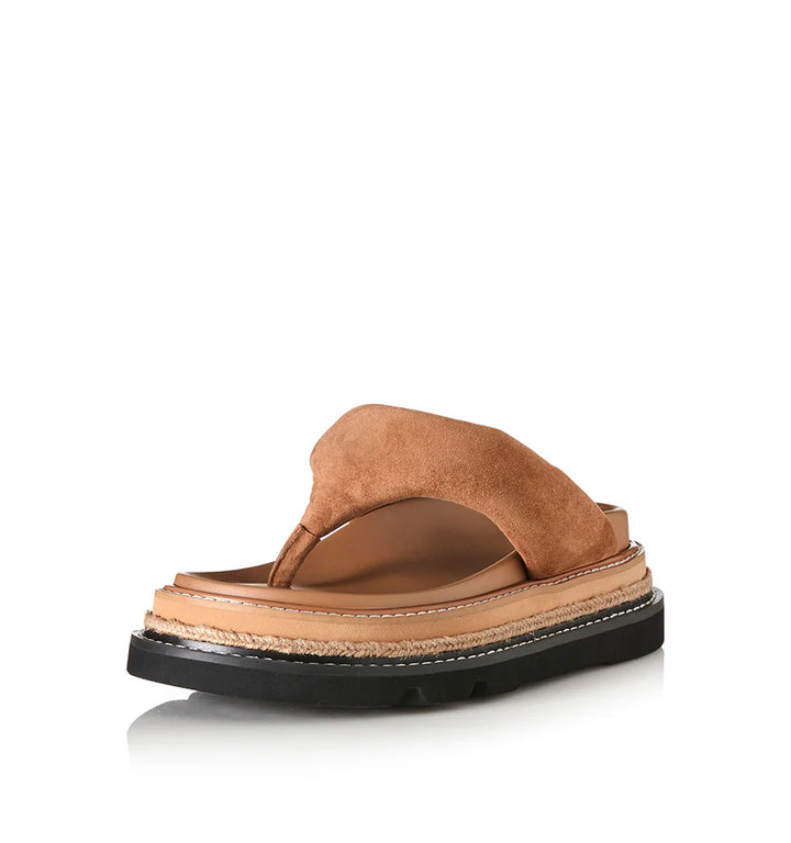 Alias Mae Vedi Thong Slide - Camel Suede