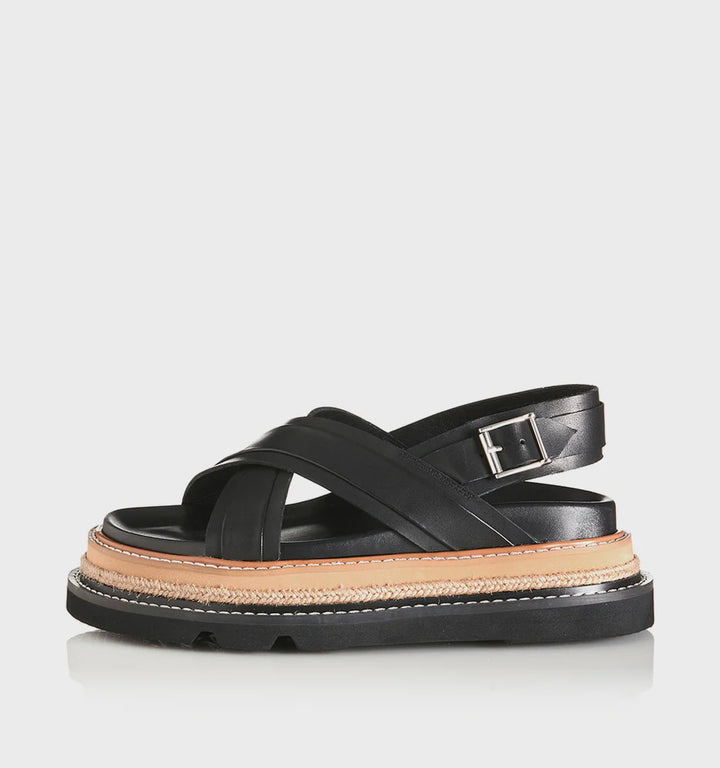 Alias Mae Veena Sandal - Black Leather