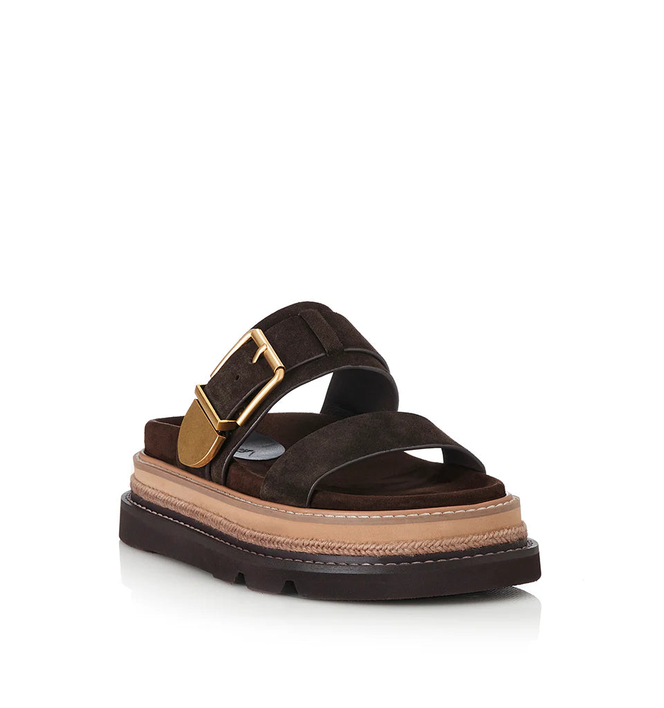 Alias Mae Velda Slide - Chocolate Suede