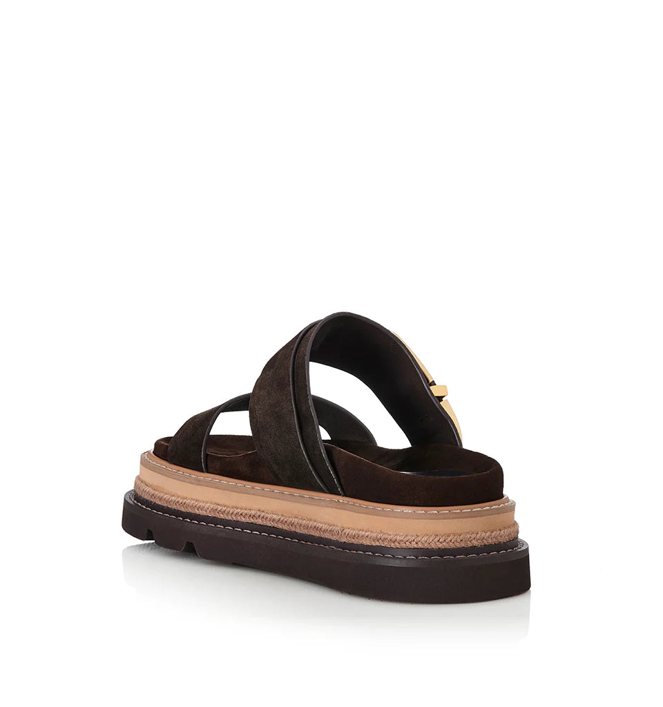 Alias Mae Velda Slide - Chocolate Suede