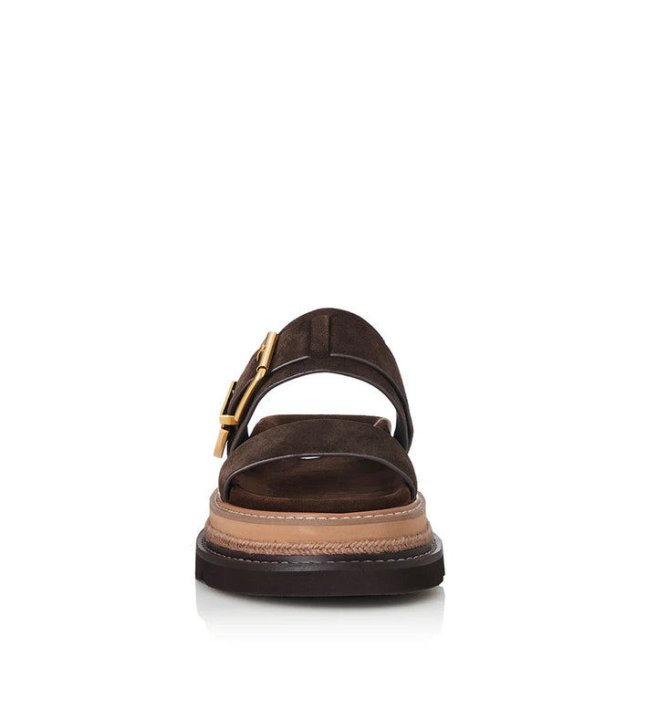 Alias Mae Velda Slide - Chocolate Suede