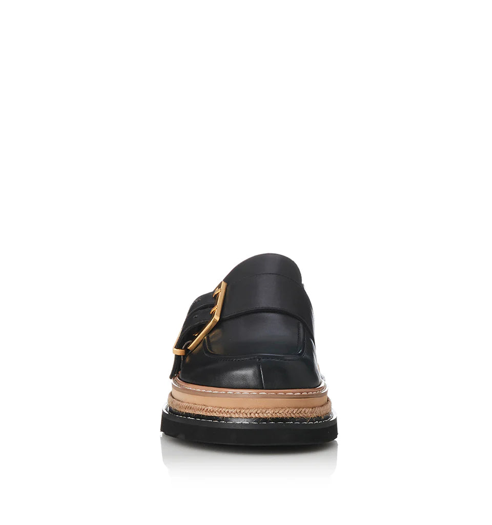 Alias Mae Vella Slide - Black Leather