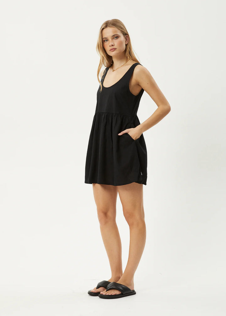 Afends Jesse Mini Dress-Black