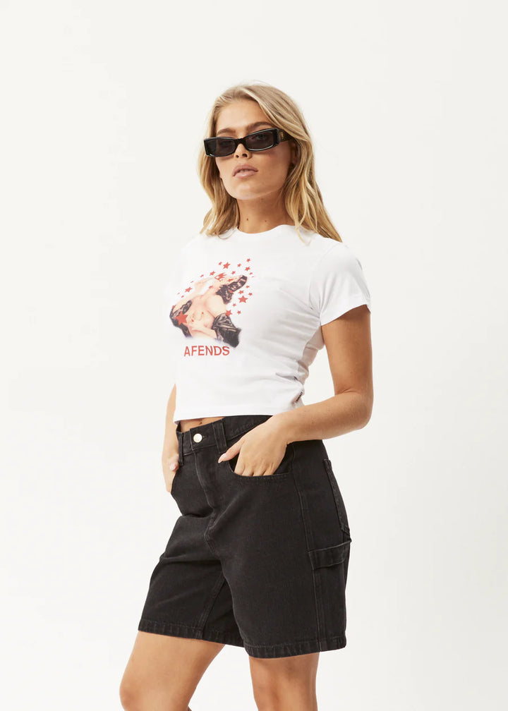 Afends Dixie Recycled Baby Tee - White