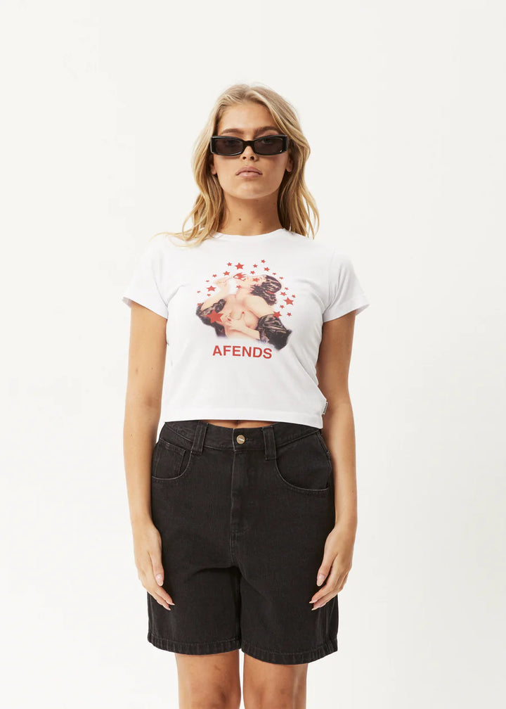 Afends Dixie Recycled Baby Tee - White