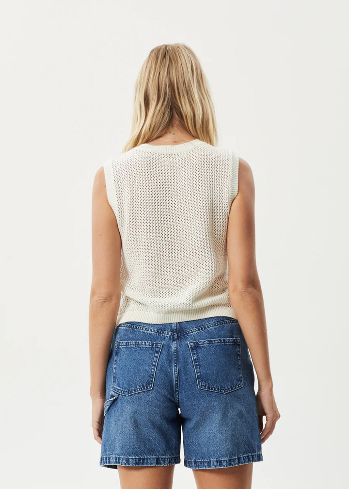 Afends Ryder Knit Tank- White