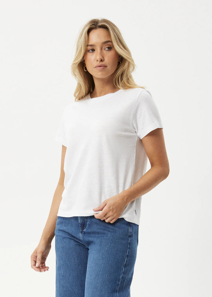 Afends Eden Regular Fit Tee - White