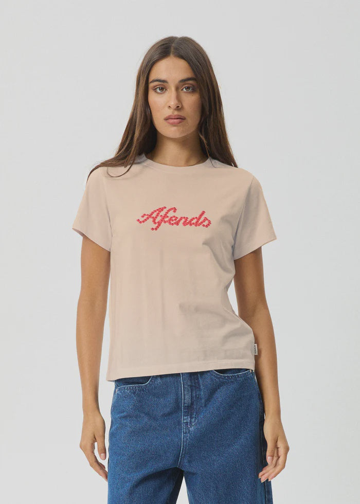 Afends Garden Buds Recycled Classic Tee - Taupe