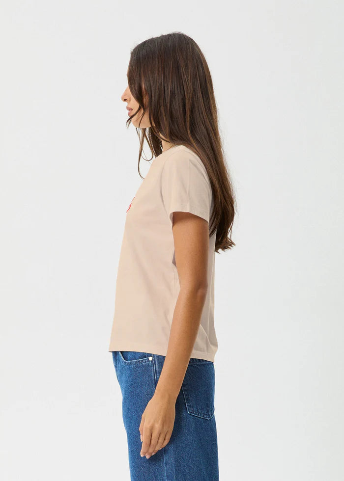 Afends Garden Buds Recycled Classic Tee - Taupe