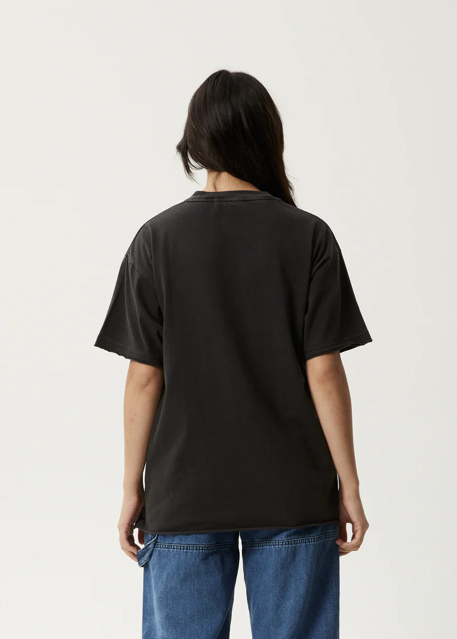Afends Sweet Juliet Oversized T-Shirt- Black