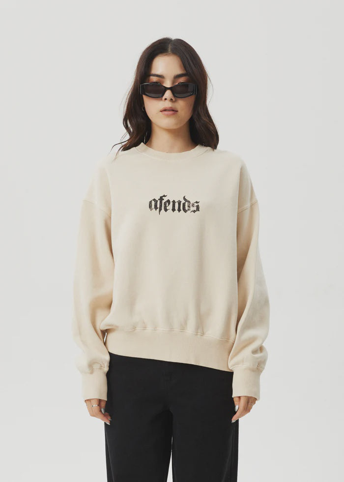 Afends Scorpio Recycled Crew Neck - Sand