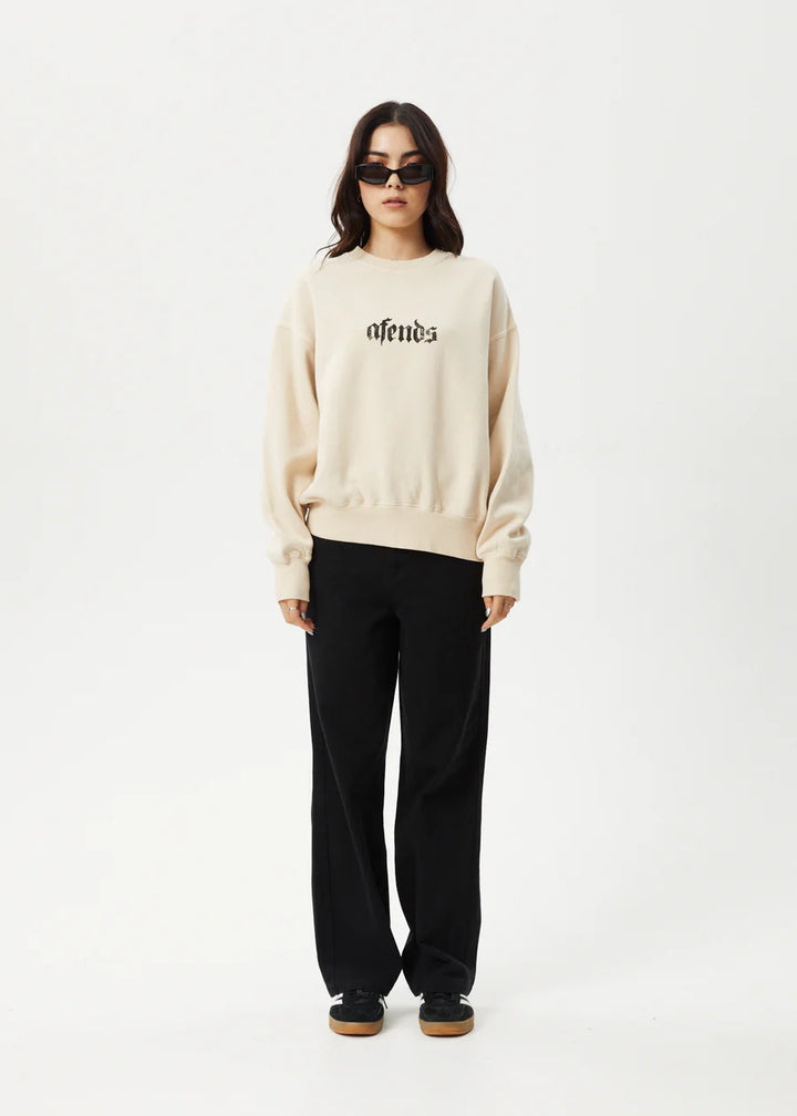 Afends Scorpio Recycled Crew Neck - Sand