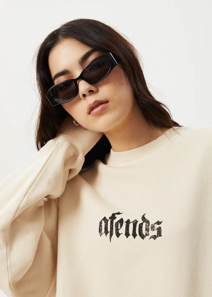 Afends Scorpio Recycled Crew Neck - Sand