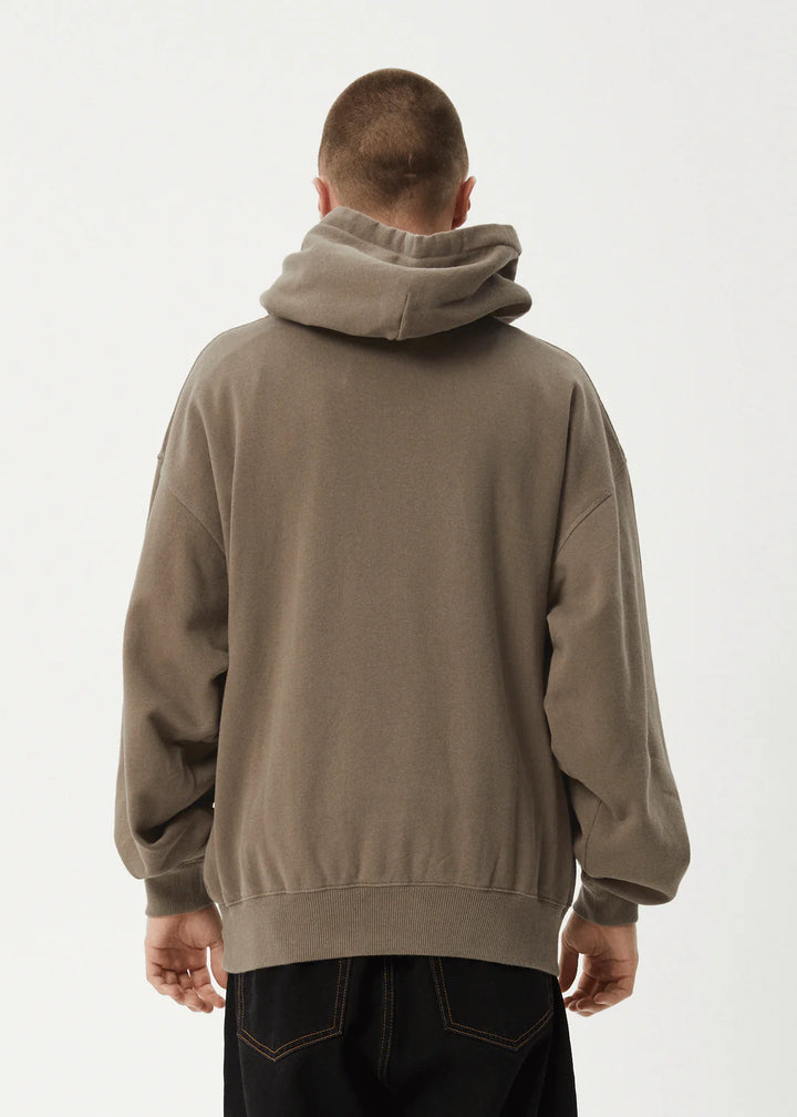 Afends Antic Boxy Pull On Hood - Fossil